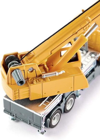 siku 1859, Telescopic crane truck, 1:87, Metal/Plastic, yellow, Telescopic boom