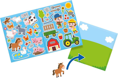 SES Creative 14271 Window Stickers Farm, Mixed