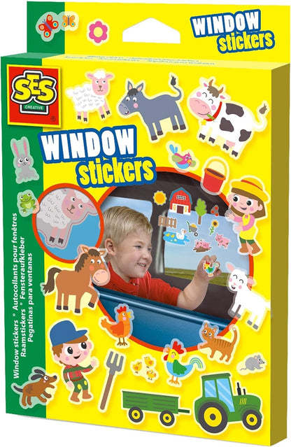 SES Creative 14271 Window Stickers Farm, Mixed