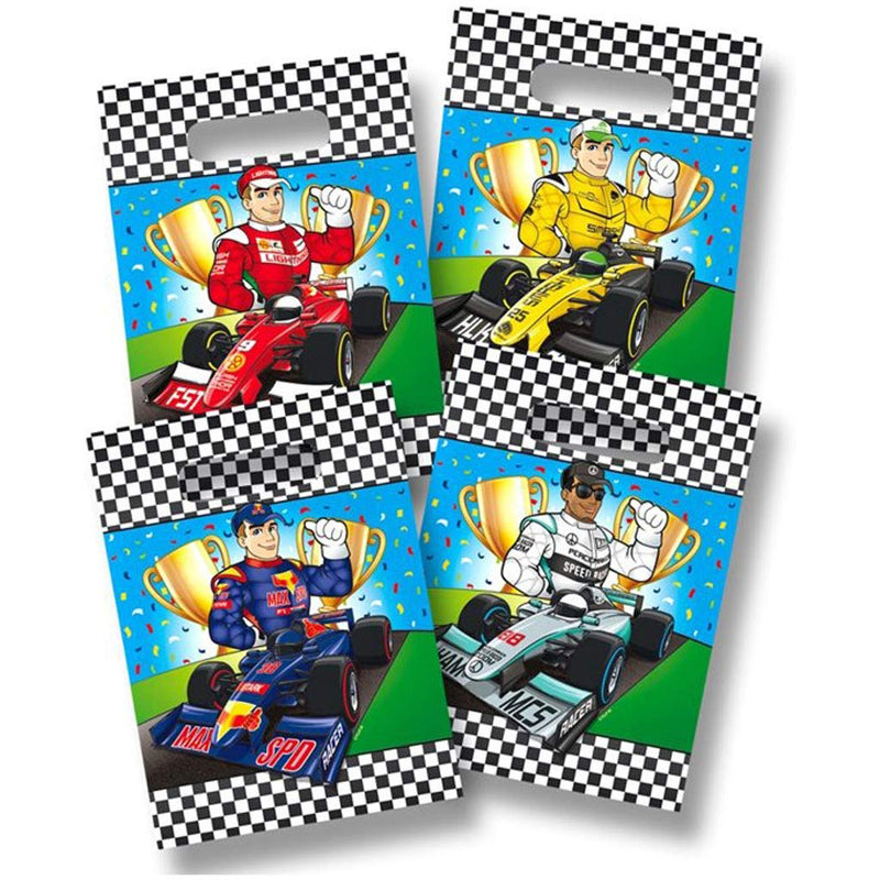Folat 65094 Formel 1 kleine Tüten-8 Stück, Gepunktet, Mehrfarbig, 1 Count (Pack of 1