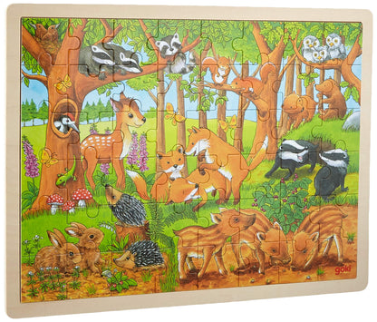 goki- Animals Encaje, animalitos en el Bosque, Multicolor (57734