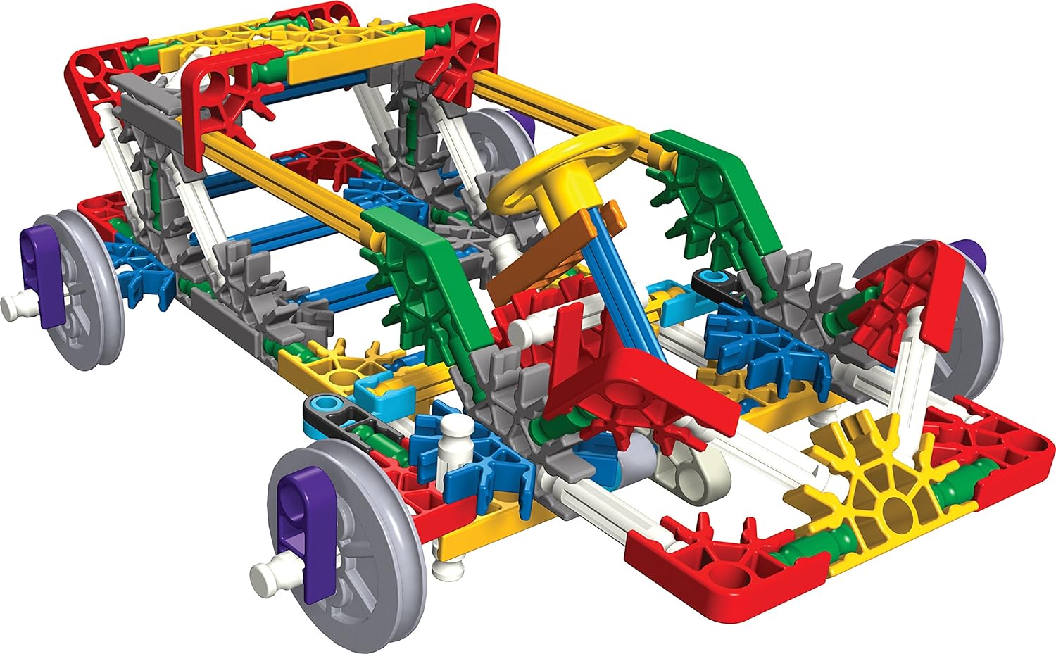 K’NEX Education – Intro to Simple Machines: Wheels, Axles, & Inclined Planes Set – 221 Pieces – Ages 8+ Engineering Educational Toy