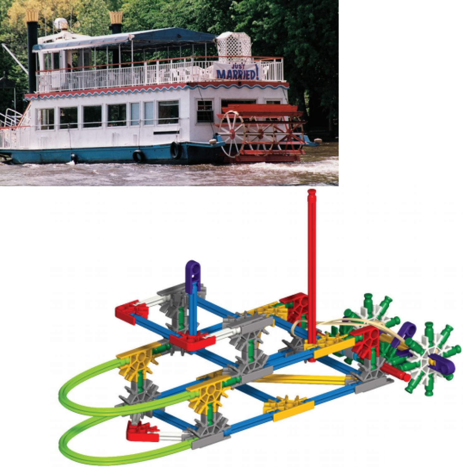 K’NEX Education – Intro to Simple Machines: Wheels, Axles, & Inclined Planes Set – 221 Pieces – Ages 8+ Engineering Educational Toy