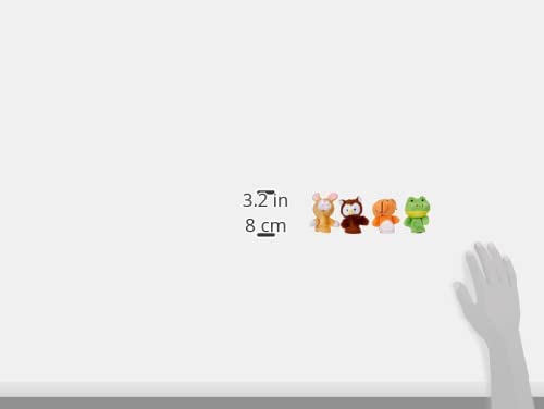 Goki 50962 Finger Puppets Set Forest Animals Set of 8 Fabric