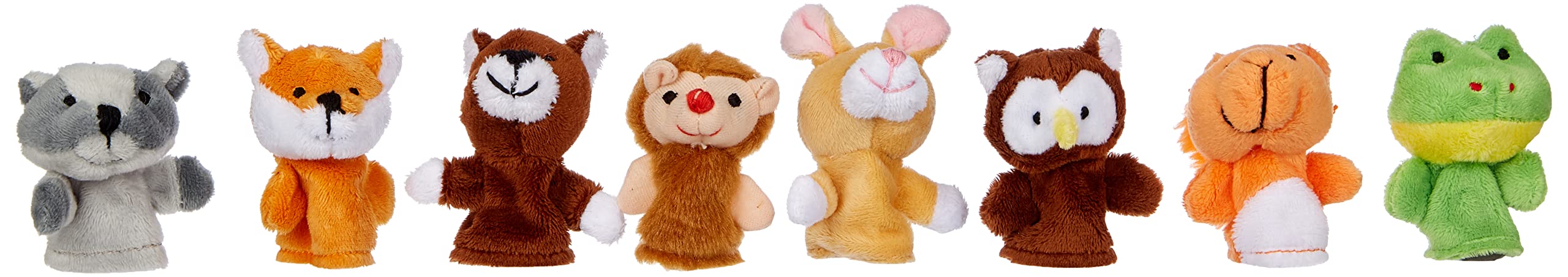 Goki 50962 Finger Puppets Set Forest Animals Set of 8 Fabric