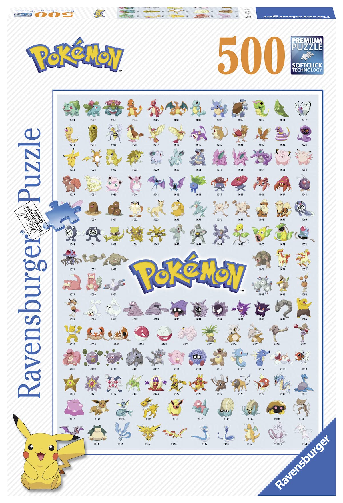 Ravensburger Puzzle 14781 - Pokémon - 500 Teile Puzzle für Erwachsene und Kinder ab 12 Jahren, Pokémon Puzzle, Pokémon Geschenke