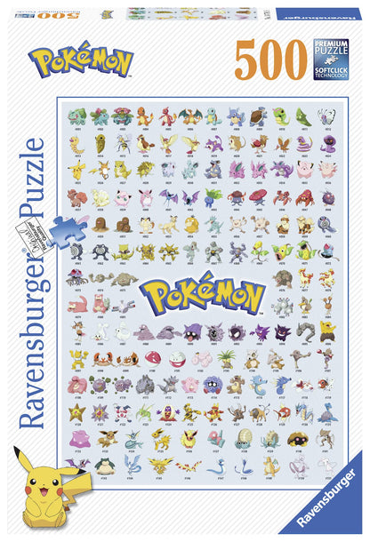 Ravensburger Puzzle 14781 - Pokémon - 500 Teile Puzzle für Erwachsene und Kinder ab 12 Jahren, Pokémon Puzzle, Pokémon Geschenke