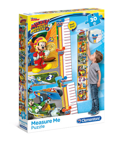 Clementoni - Puzzle - Measure Me - Mickey And The Roadset Racers