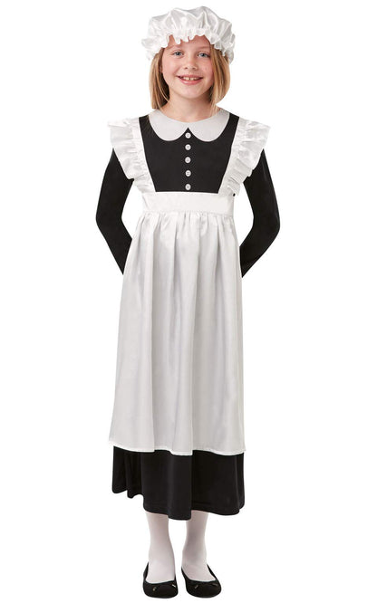 Rubies Official Victorian Maid Girls Costume, Kids Fancy Dress, Book Week Costume Halloween