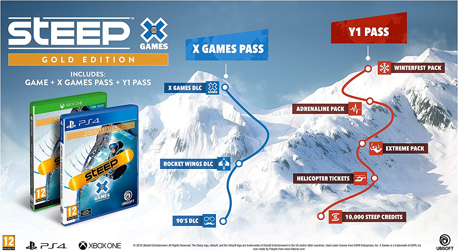 Steep X Games Gold Edition (PS4) PlayStation 4 Standard Edition