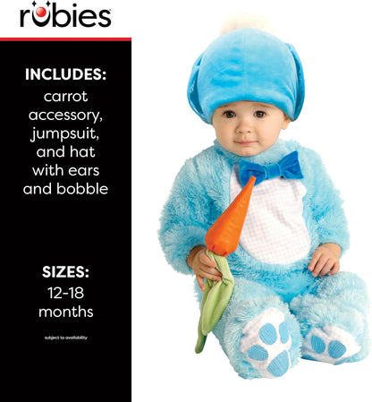 Rubie's Official Handsome Lil' Rabbit Infant and Toddler Costume, Blue, Kids Fancy Dress, World Book Day