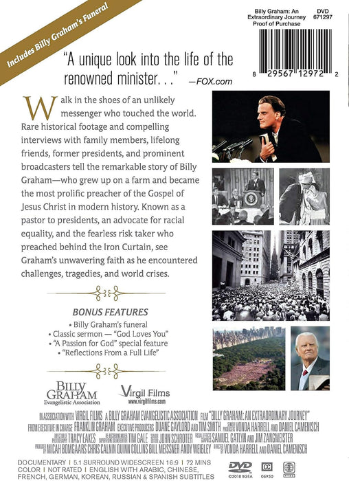 Billy Graham: An Extraordinary Journey DVD