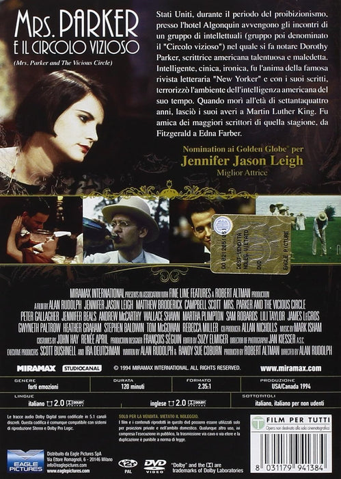 Mrs Parker E Il Circolo Vizioso Dvd