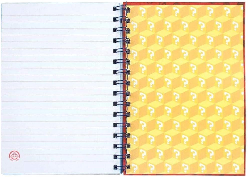 Pyramid International Super Mario A5 Spiral Notebook with Lenticular Cover and Secure Closure - Official Merchandise