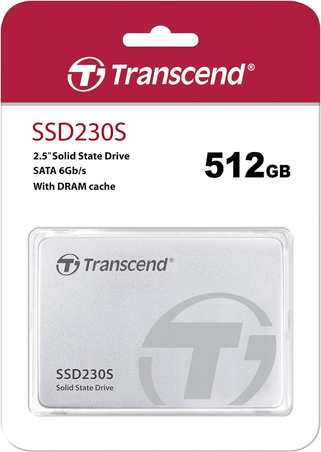 Transcend SSD230S 512 GB 2.5 Inch SATA III 6 Gb/s Internal Solid State Drive (SSD) 3D TLC NAND with DRAM Cache (TS512GSSD230S