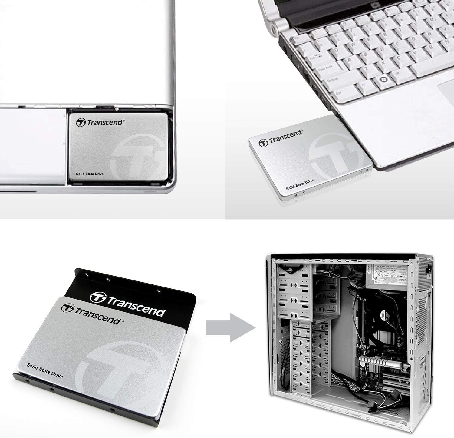 Transcend SSD230S 512 GB 2.5 Inch SATA III 6 Gb/s Internal Solid State Drive (SSD) 3D TLC NAND with DRAM Cache (TS512GSSD230S