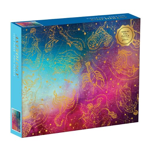 Galison Mudpuppy Astrology 1000 Piece Foil Puzzle (Puzzles