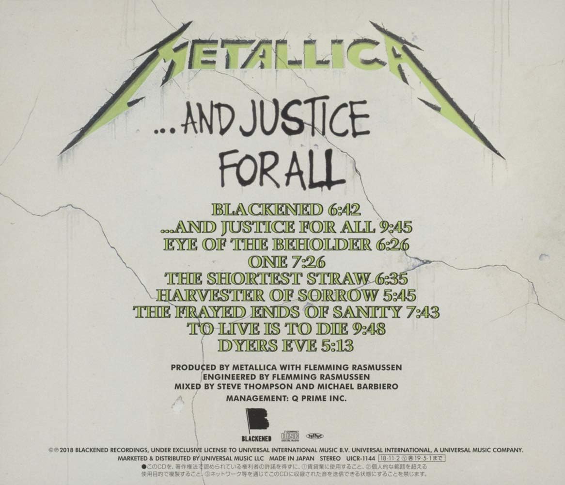 And Justice for All (SHM-CD