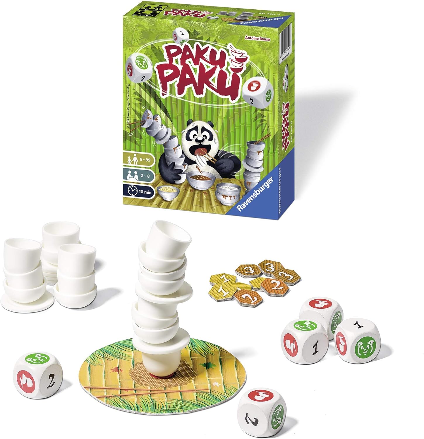 Ravensburger Paku Paku Niños y adultos Juego de habilidades motrices finas - Juego de tablero (Juego de habilidades motrices finas, Niños y adultos, 10 min, Niño/niña, 8 año(s), 110 mm