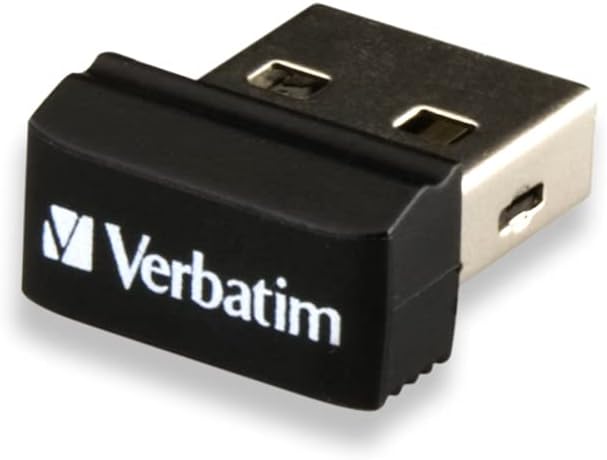 Verbatim Store 'n' Stay Nano USB-Stick 32GB, USB 2.0, USB Speicherstick mini, für Laptop Notebook Ultrabook TV Autoradio, USB Nano Stick, USB Stick kurz, schwarz