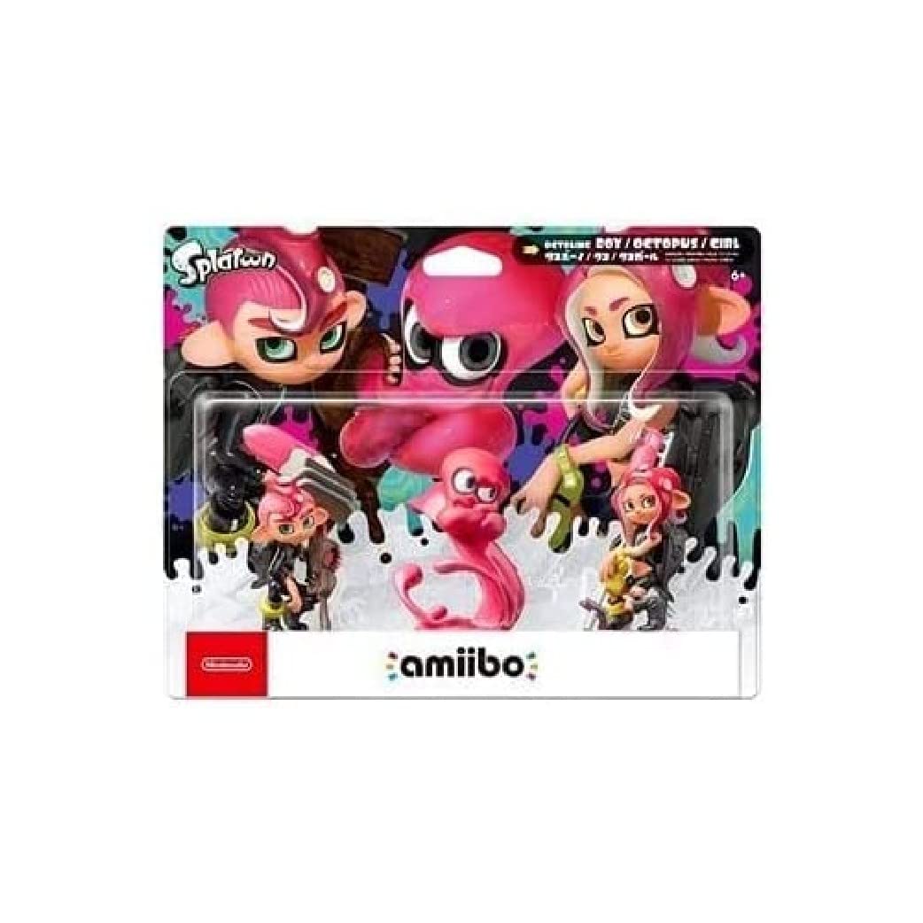 Octoling Triple Pack (Octoling Boy + Octopus + Girl) amiibo (Splatoon Collection) (Nintendo Switch