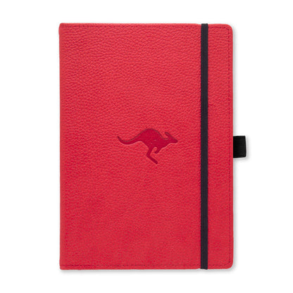 Dingbats - Wildlife Dotted Medium Notebook, Red Kangaroo, A5 - Hardcover Notebook - PU Leather - Perforated, Cream 100gsm Ink-Proof Paper