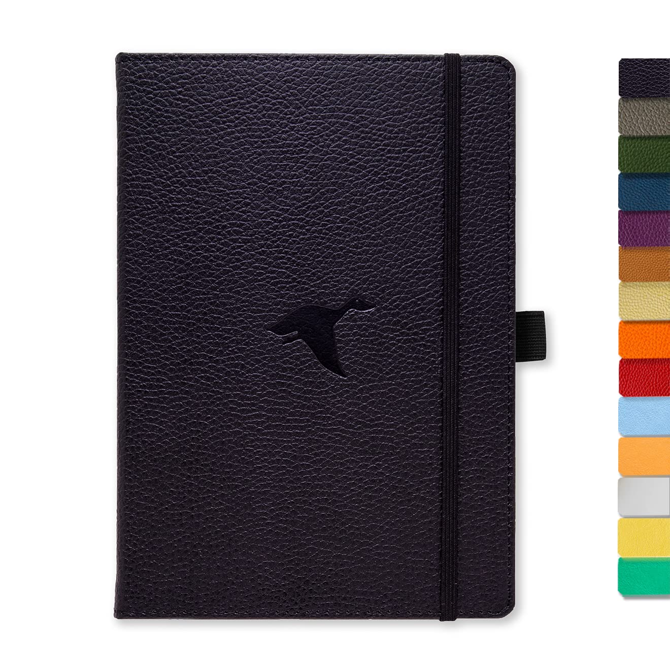 Dingbats* Notebooks - Wildlife Lined Medium Notebook, Black Duck, A5 - Hardcover - Cream 100gsm Ink-Proof Paper - Includes Pocket & Bookmark