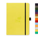 Dingbats - Earth Dotted Medium Notebook, Lime Yasuni, A5 - PU Leather Hardcover - 100gm Ink-Proof Paper - Numbered Pages, Index & Key Pages
