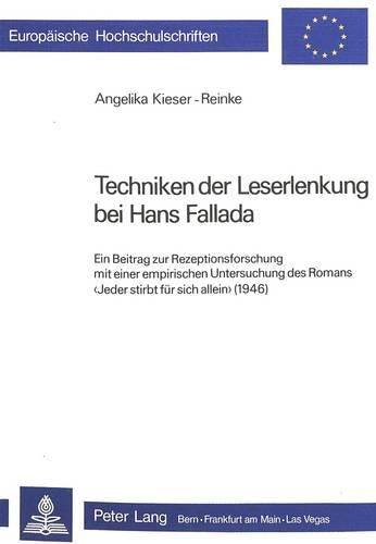 Techniken Der Leserlenkung Bei Hans Fallada
