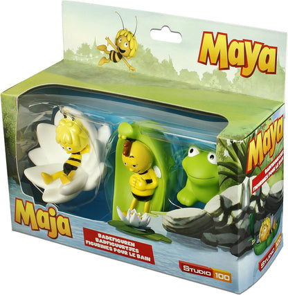 Studio 100 MEMA00000050 Biene Maja MEMA0000050 Maya The Bee Bath Figurines 3 Pieces, 1-Pack