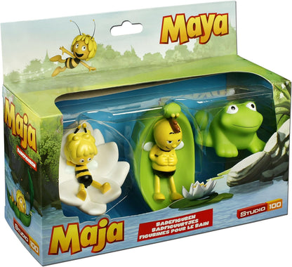 Studio 100 MEMA00000050 Biene Maja MEMA0000050 Maya The Bee Bath Figurines 3 Pieces, 1-Pack