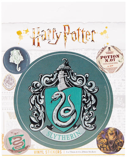 Wizarding World Harry Potter-Slytherin - Adesivo in vinile, multicolore, 10 x 12,5 cm, Wizarding World Harry Potter-Slytherin Vinyl Sticker, Multi-Color, 10 x 12.5cm, Wizarding World Harry Potter Autocollant en vinyle Motif Serpentard Multicolore 10 x 12,