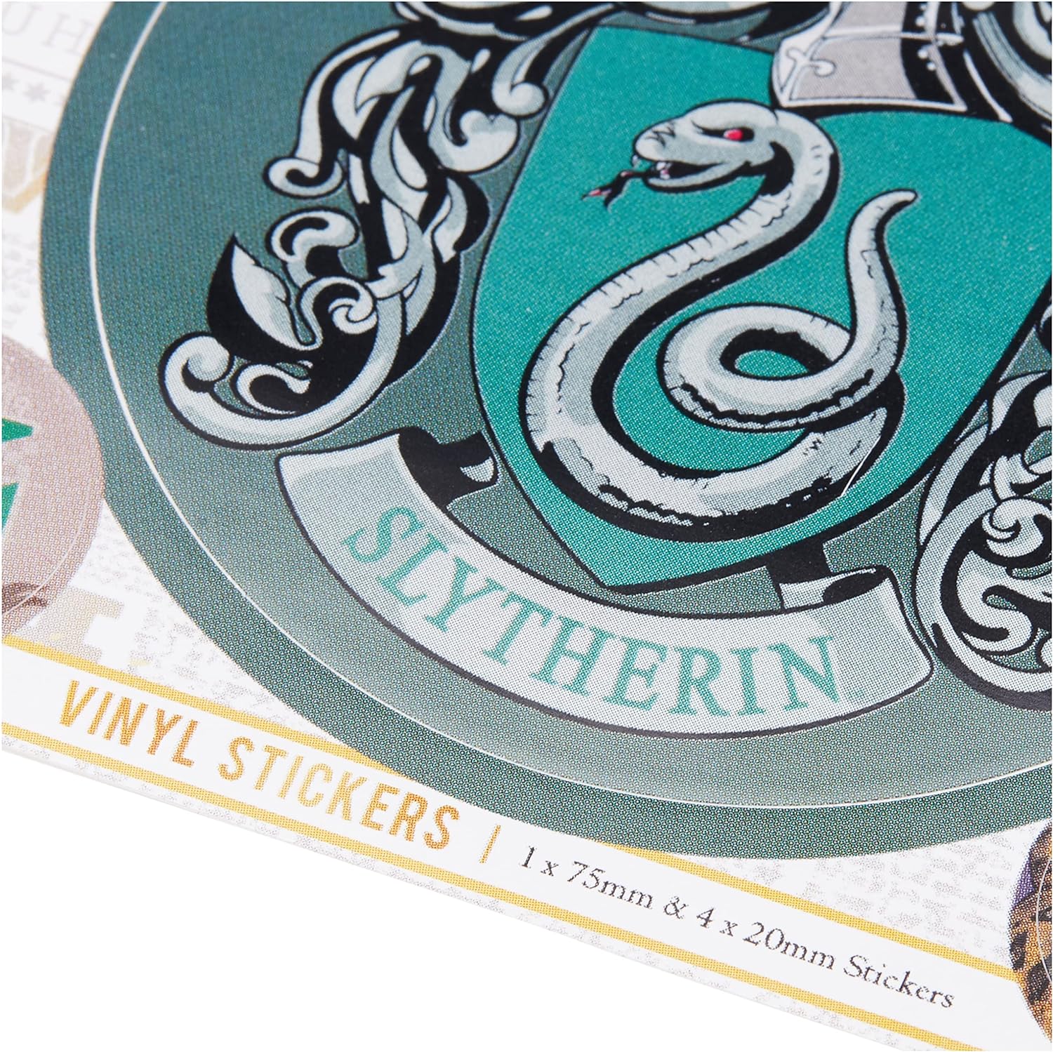 Wizarding World Harry Potter-Slytherin - Adesivo in vinile, multicolore, 10 x 12,5 cm, Wizarding World Harry Potter-Slytherin Vinyl Sticker, Multi-Color, 10 x 12.5cm, Wizarding World Harry Potter Autocollant en vinyle Motif Serpentard Multicolore 10 x 12,
