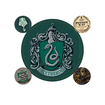 Wizarding World Harry Potter-Slytherin - Adesivo in vinile, multicolore, 10 x 12,5 cm, Wizarding World Harry Potter-Slytherin Vinyl Sticker, Multi-Color, 10 x 12.5cm, Wizarding World Harry Potter Autocollant en vinyle Motif Serpentard Multicolore 10 x 12,