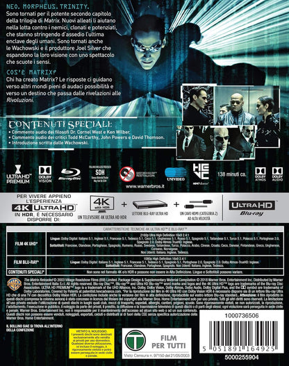Matrix Reloaded (4K Ultra-HD + 2 Blu-Ray