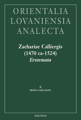 Zachariae Calliergis (1470 ca-1524) Erotemata