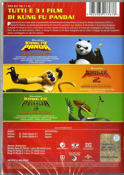Kung Fu Panda 1,3 (Box 3 DVD