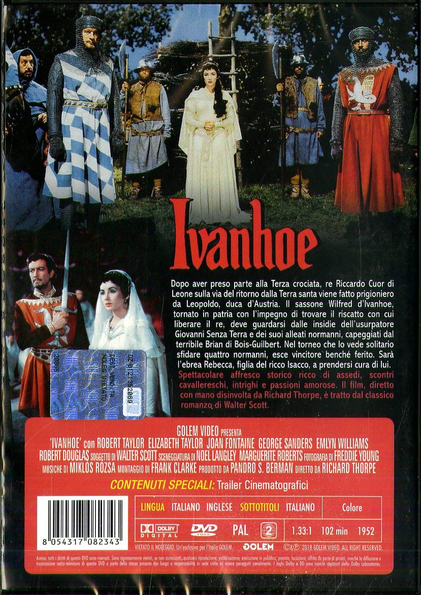 Dvd - Ivanhoe (1 DVD