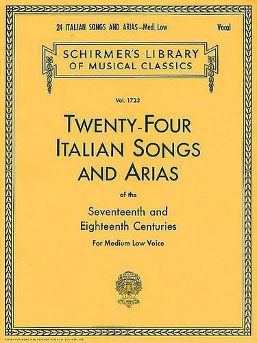 24 Italian Songs & Arias - Medium Low Voice