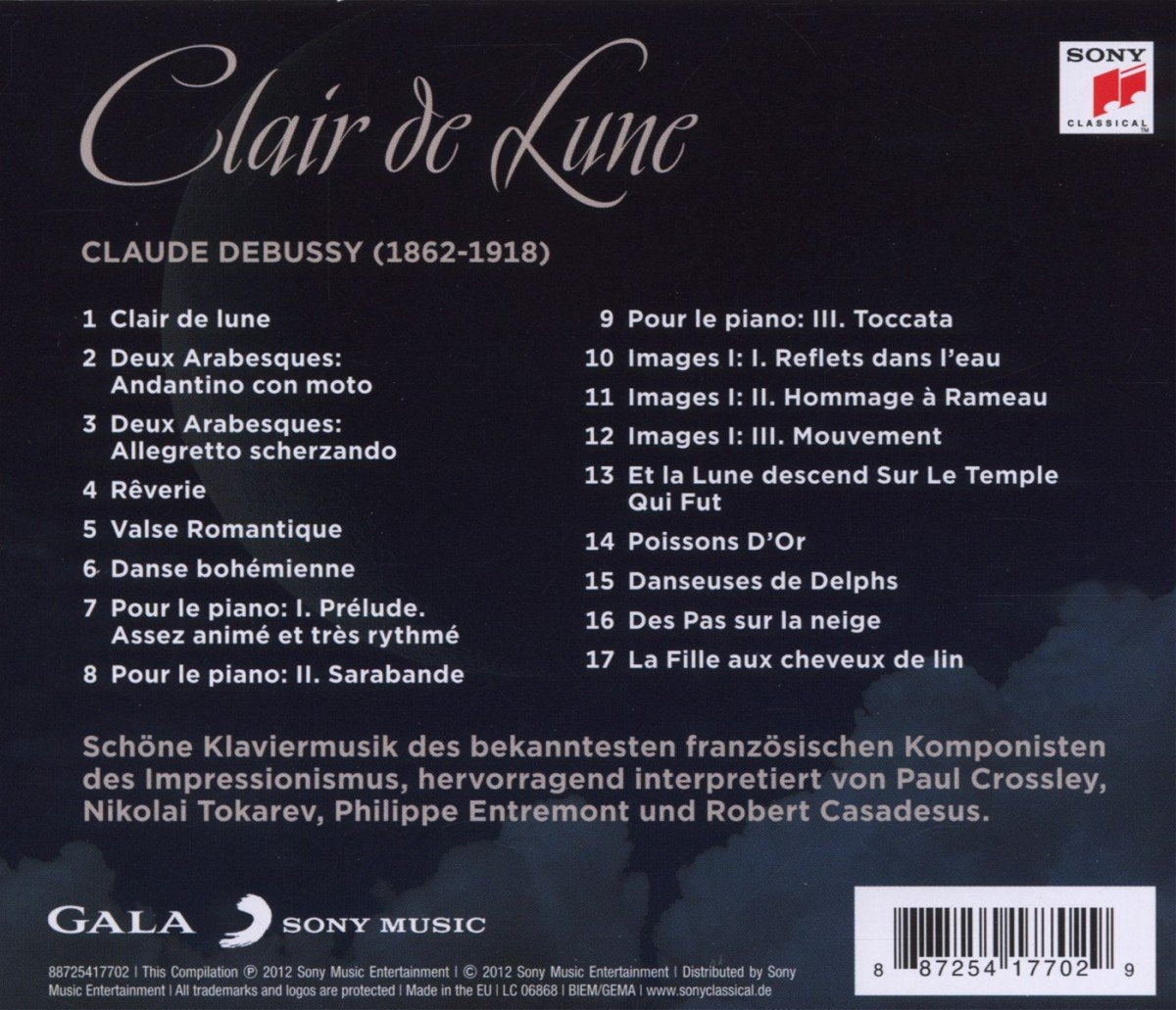 CLAIR DE LUNE-DIE SCHONSTE KLAVIERMUSIK