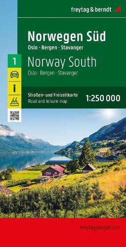 Norway South: Wegenkaart Schaal 1 : 250.000 (F&B Wegenkaarten