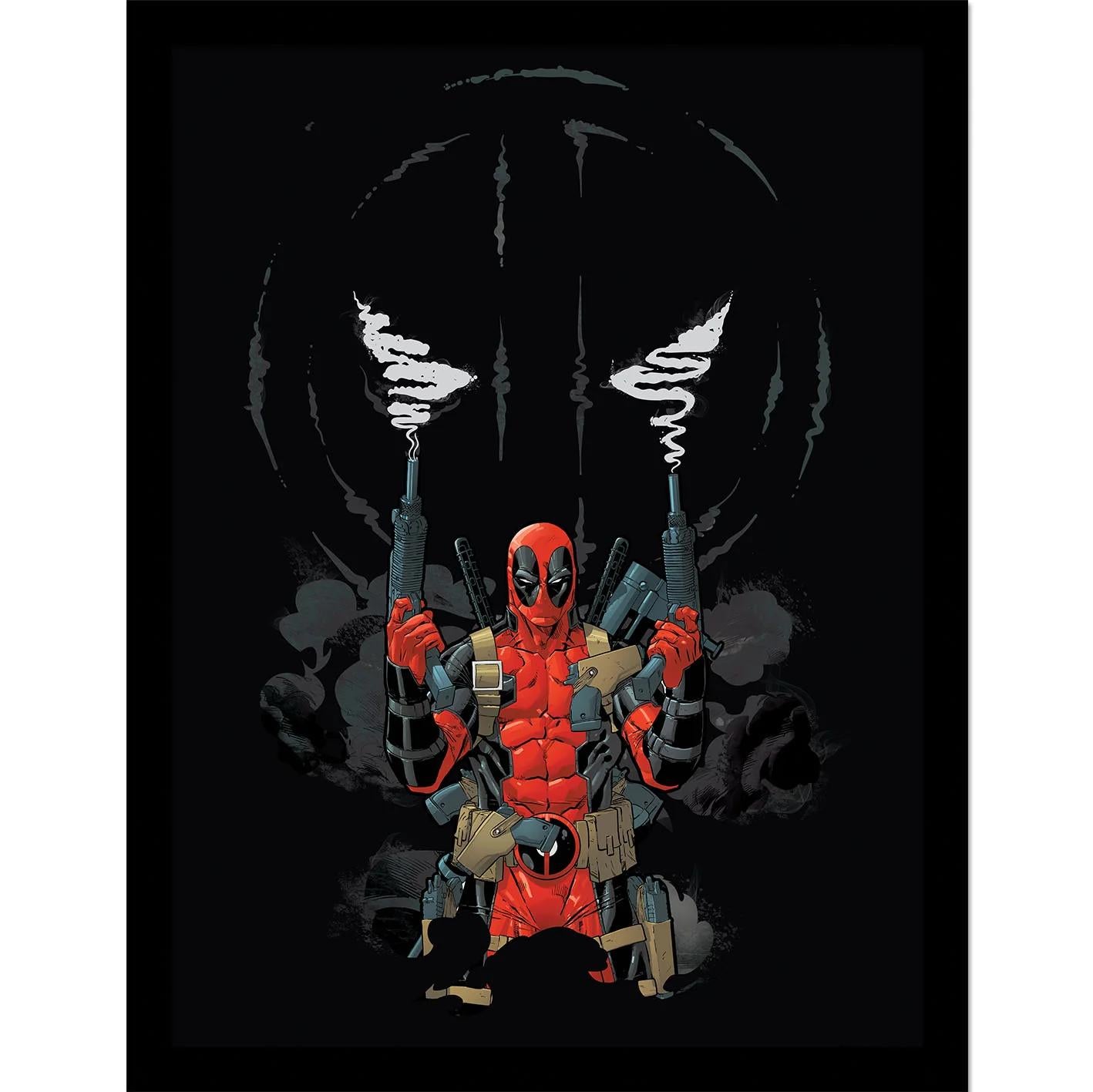 Deadpool (Guns) Collector Print (Framed)