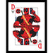 Deadpool (Playing Card) Collector Print (Framed)