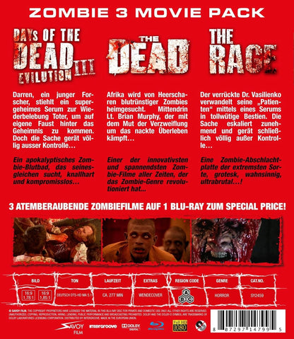 Zombie - 3 Movie Pack(Blu-ray) (FSK 18)