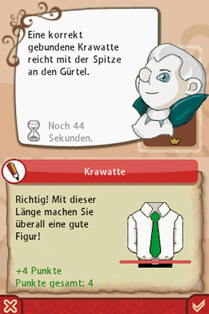 Knigge - playing for good behaviour.