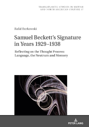 Samuel Beckett's Signature in Years 1929–1938