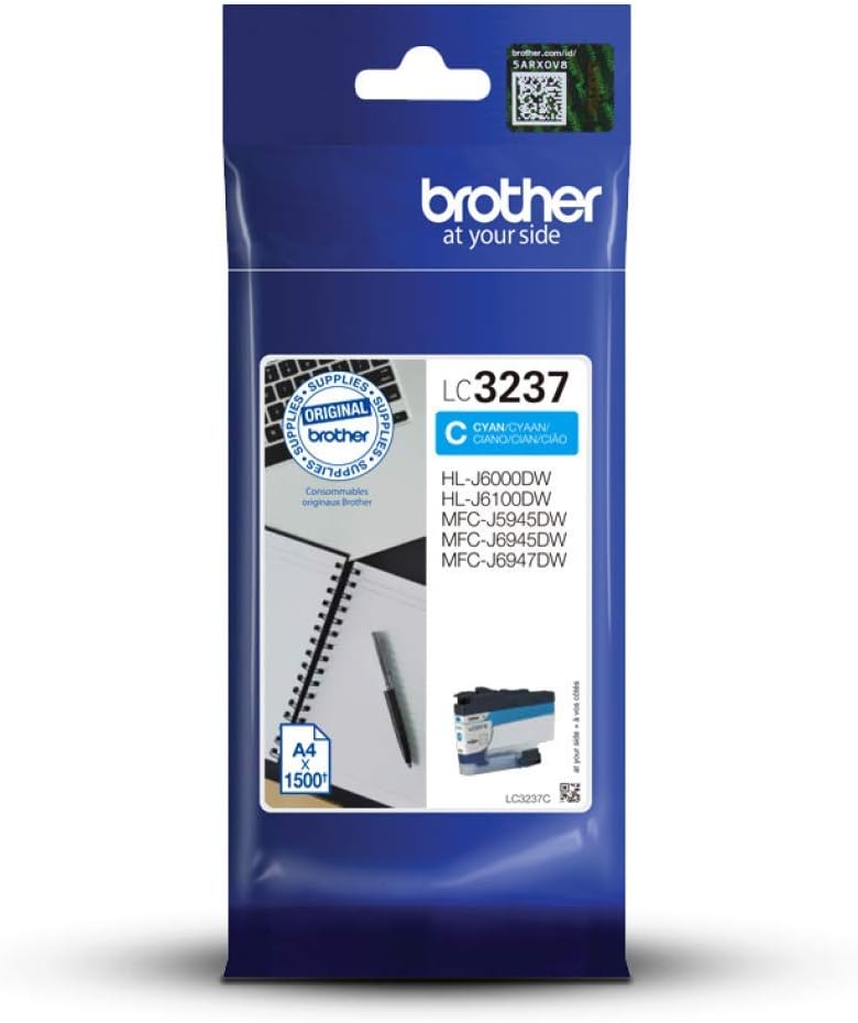 Brother LC3237BK - Black - original - ink cartridge - for Brother HL-J6000DW, HL-J6100DW, MFC-J5945DW, MFC-J6945DW, MFC-J6947DW