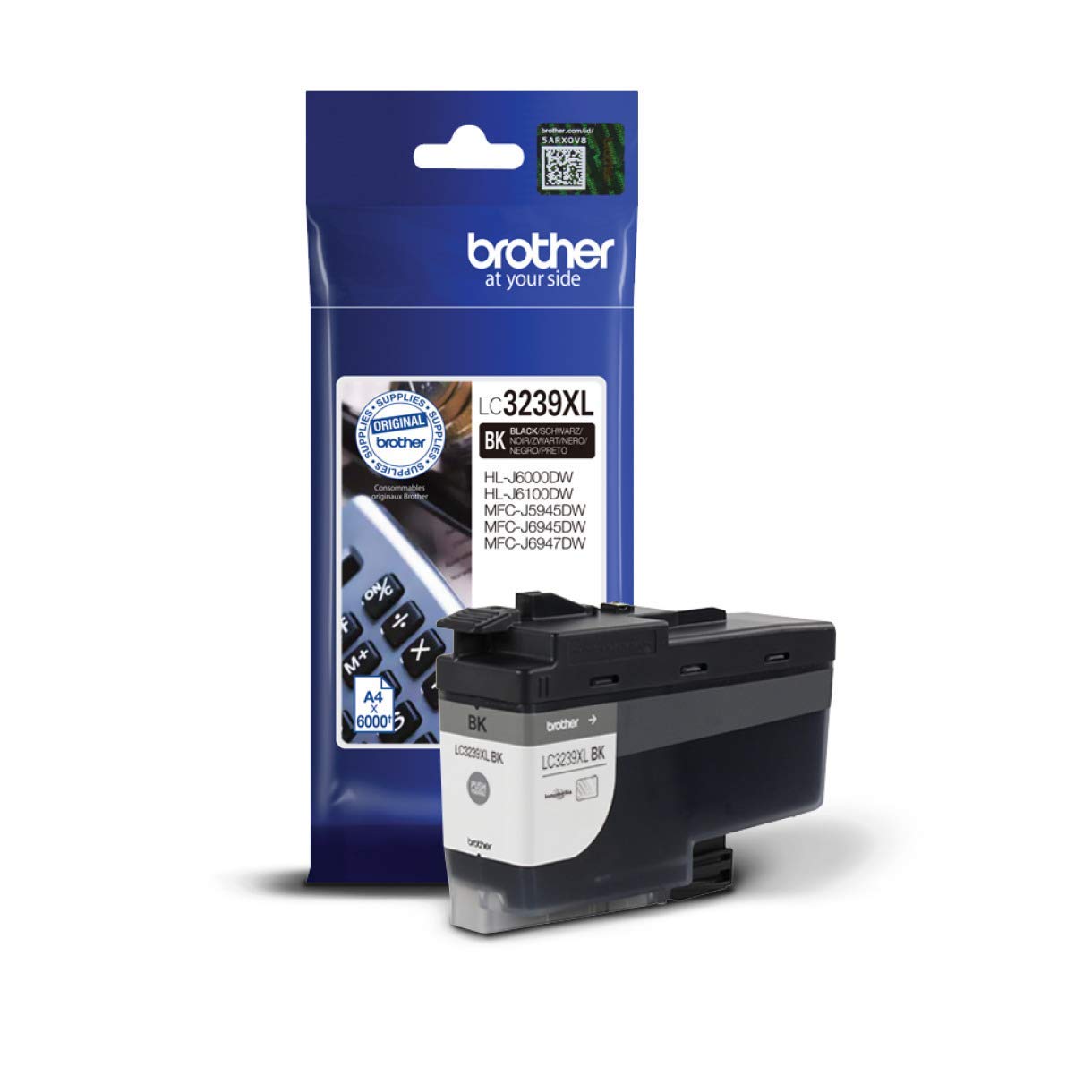 BROTHER LC-3239XLBK Inkjet Cartridge, Ultra High Yield, Black, Genuine Supplies