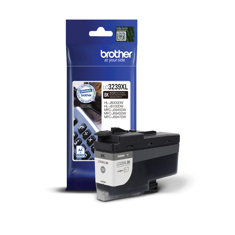 BROTHER LC-3239XLBK Inkjet Cartridge, Ultra High Yield, Black, Genuine Supplies