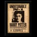 Last level-Harry Potter Undesirable Nº1 Picture 22X31X1.7 Cm Accesorios, Estampado de Letras, Multicolor, 13L x 8.5W (NOB0023
